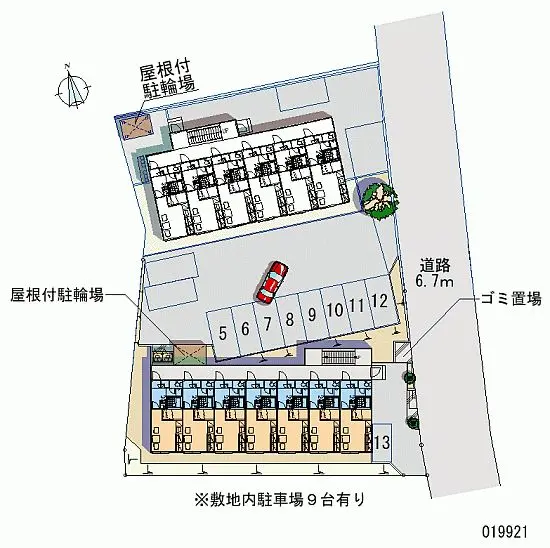 ★手数料０円★札幌市手稲区稲穂四条２丁目　月極駐車場（LP）